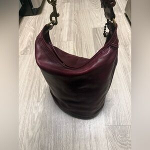 Rare Y2K Vintage Coach Bleeker Tattersall
XL Duffle Bucket Bag